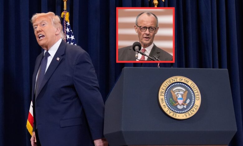 Trump Targets German Chancellor Over Iran ‘Humiliated’ Claim