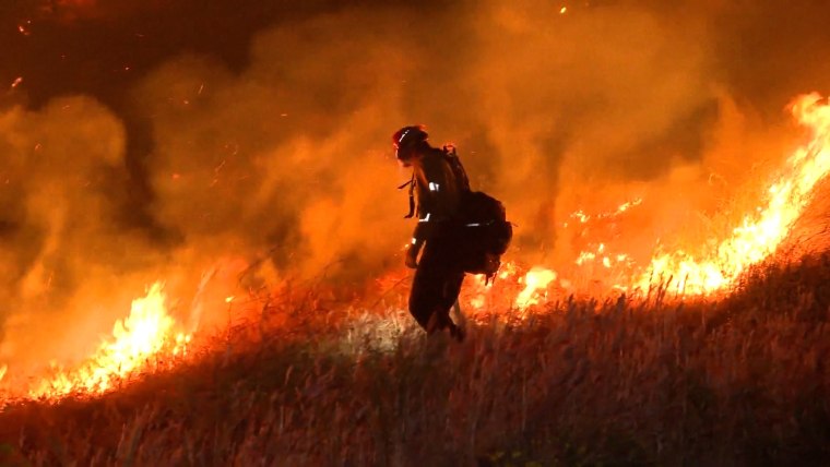 Residents react as Southern California faces first wildfires of the season