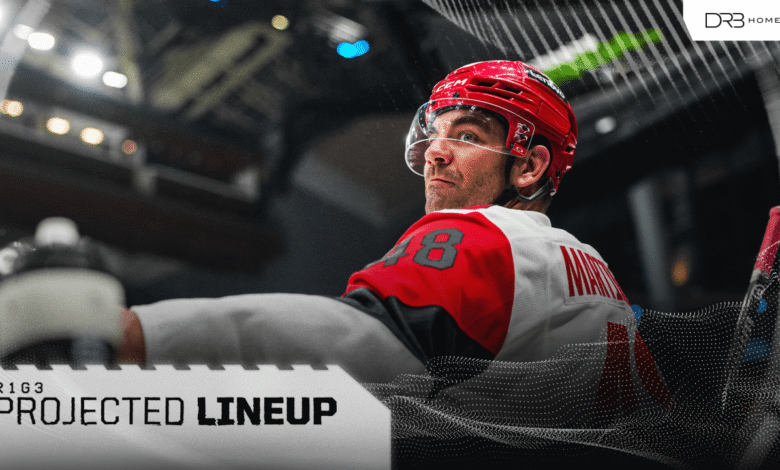 Hurricanes Projected Lineup for Game 3 vs Senators