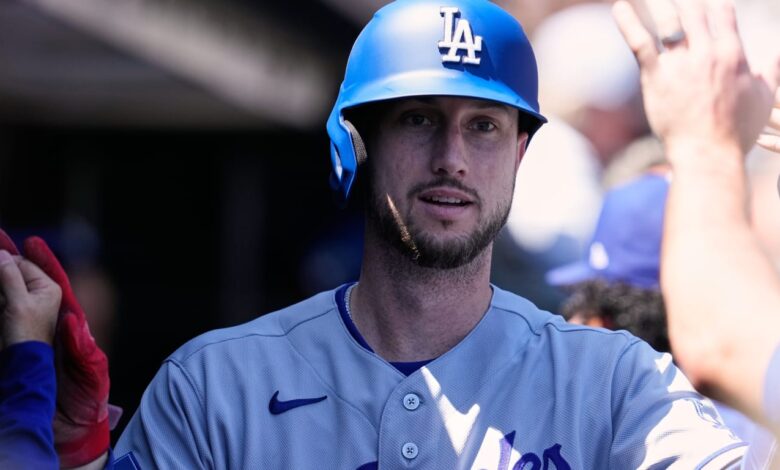 Dodgers shift Tucker in lineup after finale surge