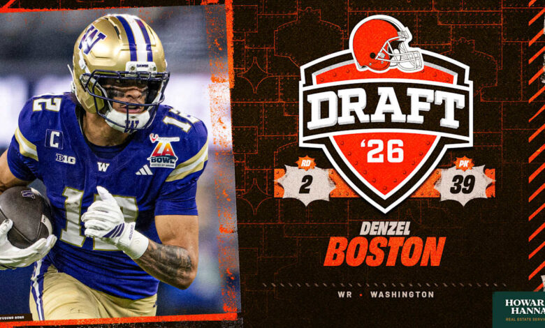 Browns add Denzel Boston at No. 39 in the 2026 NFL Draft—what it means