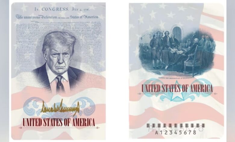 EE.UU. emitirá pasaportes con la imagen de Trump: el giro por el 250º aniversario