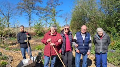 Helfende Hände für den Gemeinschaftsgarten in Hohenkirchen