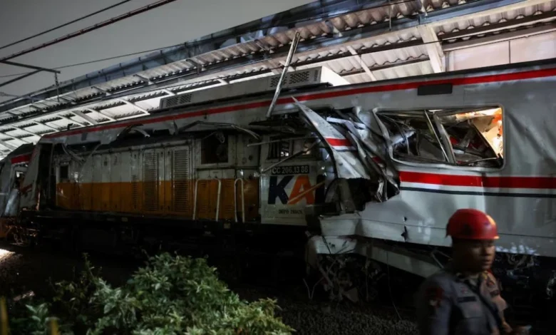 Va chạm tàu hỏa gần Jakarta khiến 5 người tử vong, 79 người thương