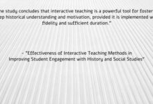Interactive Teaching Methods: What Works Best in History Classes