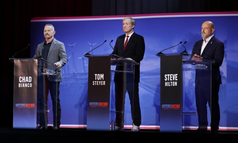 California governor debate turns on gas, housing, insurance—and insults