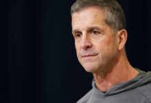 Misryoum report: Agent blocked Harbaugh from talking to Dexter Lawrence