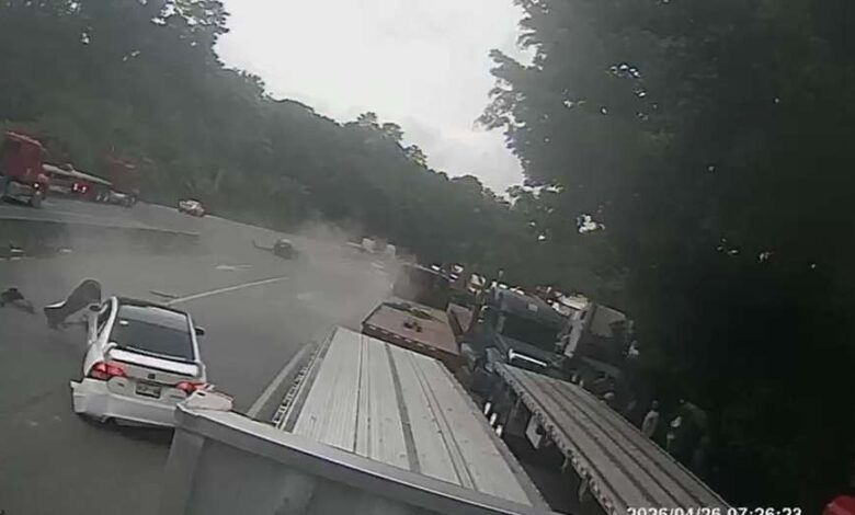 Choque múltiple en Moín: el estado de los involucrados