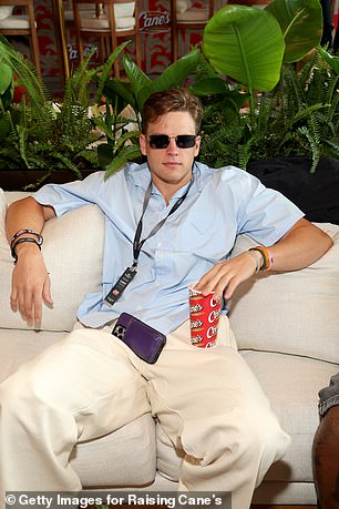Joe Burrow risks run-in with Alix Earle after cozying up to influencer at Oscars afterparty as he attends Miami GP event with girlfriend Olivia Ponton
