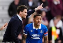 Rangers' title dream is swallowed up in maroon cauldron of Tynecastle ... Danny Rohl's side lost their nerve again