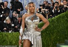 Serena Williams eviscerated by fans over 'tacky' Met Gala look... day after tennis legend was branded 'cheap'