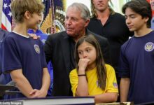 Golf icon Gary Player spooks children visiting White House with bizarre speech on America facing 'secret war'