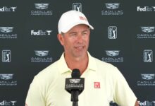 Adam Scott’s spotless 66 after wrong ball penalty