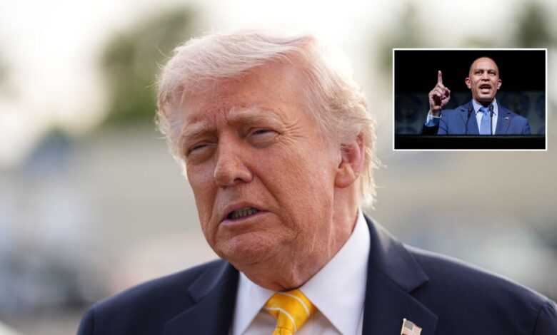 Trump Calls for Hakeem Jeffries to Be Impeached for Bashing ‘Illegitimate’ Supreme Court: ‘Why Not?’