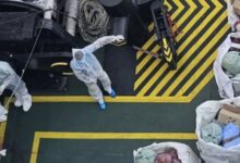 Evacuation plan for cruise ship with deadly virus on board