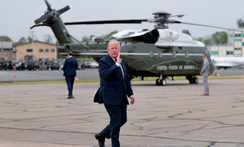 Trump says Iran talks orderly; blockade stays Trump says Iran talks orderly; blockade stays