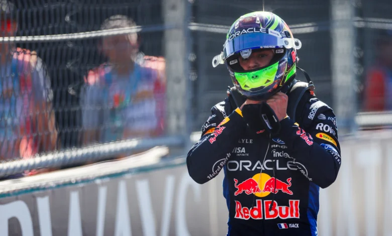 Hadjar Disqualified in Miami Qualifying, Starts Pit Lane