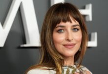 Dakota Johnson Jumps on ‘Buttercream Blonde’ Trend