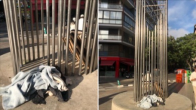 La escultura de Andreu Alfaro en València y su foco de residuos