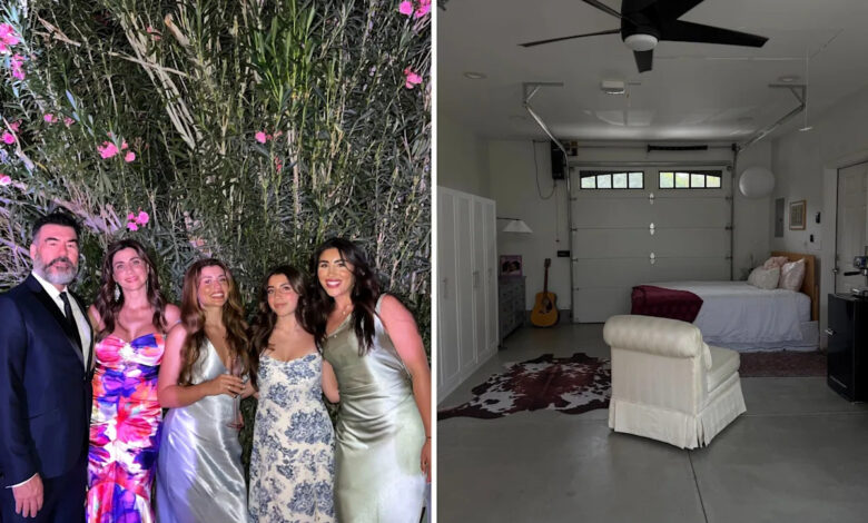 Woman lives in detached garage so grandparents stay