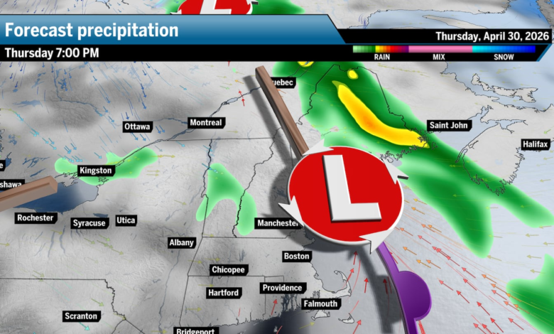 Southern New England Rain Tapers Off Thursday