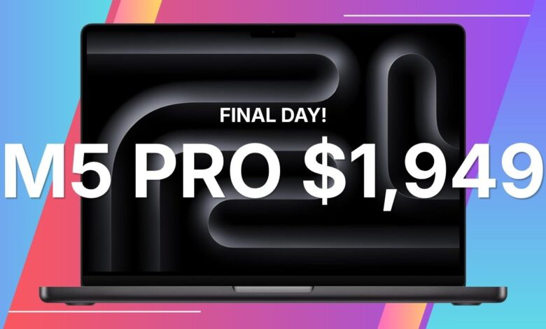 Final day: Save $250 on 2026 14-inch M5 Pro MacBook Pro