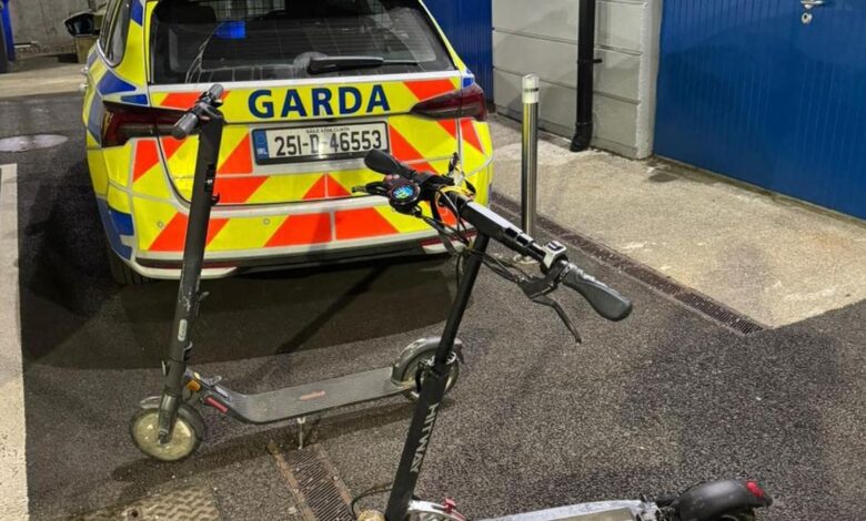 Wexford Gardai seize high-speed illegal e-scooters