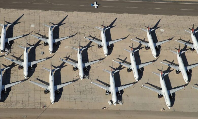 Inside one of the largest aircraft 'graveyards' where planes go to die and get dissected for parts
