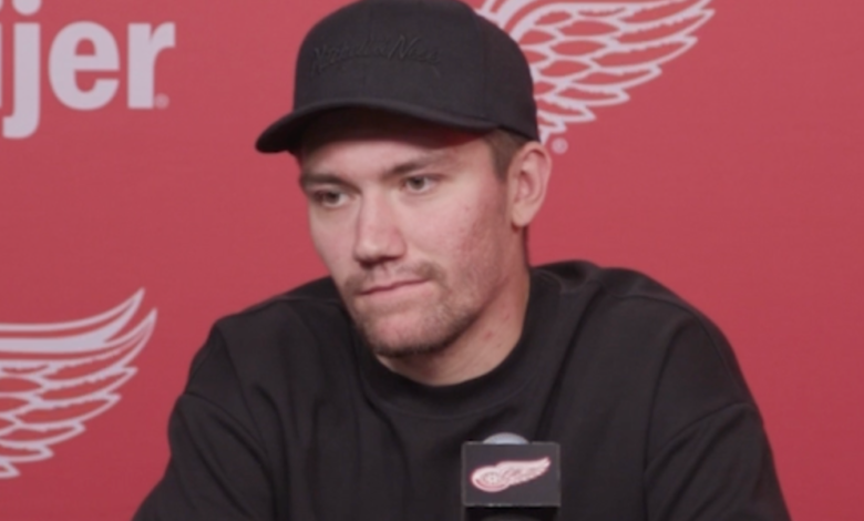 Wings prospect Cossa sits on the bench again in AHL playoffs