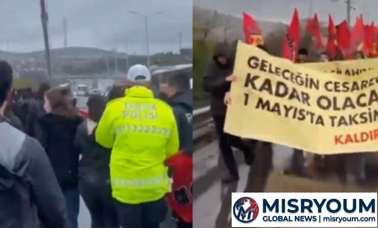 15 Temmuz Köprüsü’ne çıkan eylemciler gözaltına alındı: Misryoum 15 Temmuz Köprüsü’ne çıkan eylemciler gözaltına alındı: Misryoum