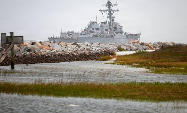 U.S. strikes Iranian ports as warships face attacks