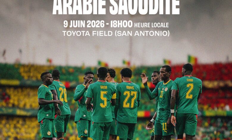 Préparation Mondial 2026 : Le Sénégal défiera l’Arabie saoudite