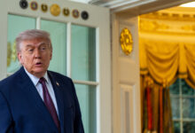 Trump Says White House Had ‘Falling’ Columns