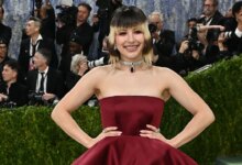 Behind the scenes at the Met Gala, this Olympian discovers she’s America’s sweetheart