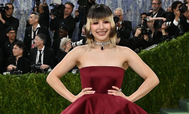 Behind the scenes at the Met Gala, this Olympian discovers she’s America’s sweetheart