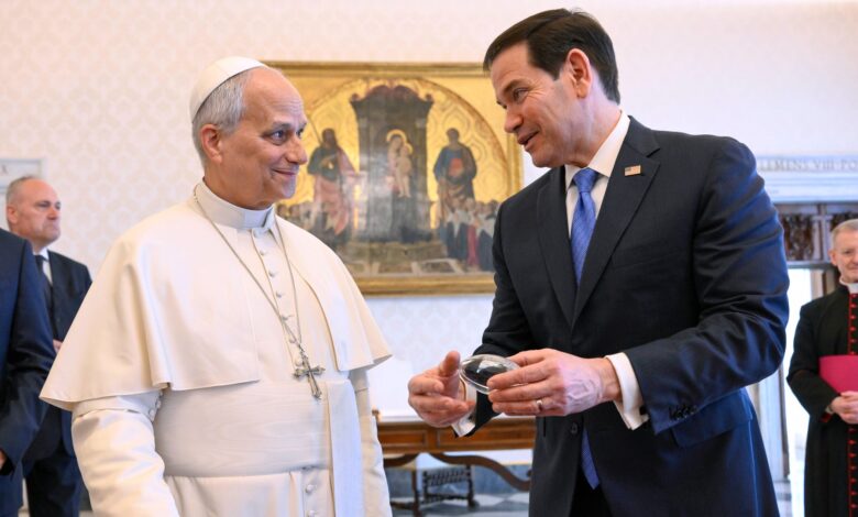 Rubio Meets Pope as Iran Tensions Roil U.S.-Vatican Ties