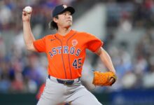 Imai holds Rangers hitless through six innings