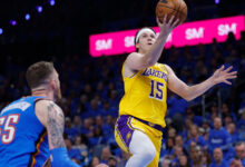 Lakers' Austin Reaves hit with brutal Stone Cold meme after historically bad Game 1 vs. Thunder
