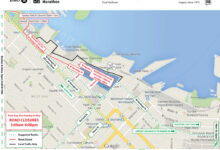 Driver advised of detours due to Vancouver BMO Marathon