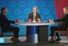 Trump-backed Feely clashes with Trobough on Iran war in CD1 debate