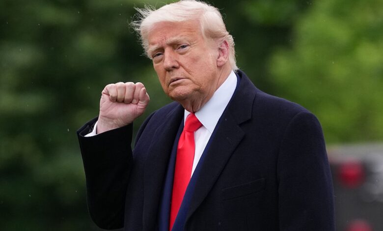 Trump returns with wind at his back—then trips