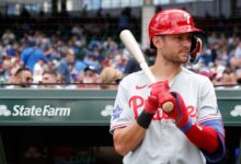 Phillies Bench Trea Turner vs Marlins