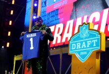 Giants QB Jaxson Dart backs Francis Mauigoa