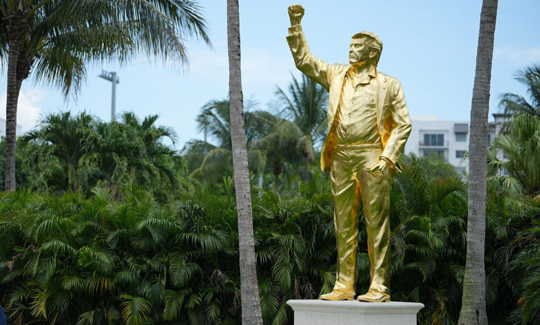 Trump Gold Statue Revives ‘Golden Calf’ Criticism