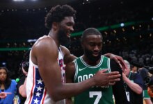 Jaylen Brown Calls Joel Embiid Flopping After 76ers’ Win