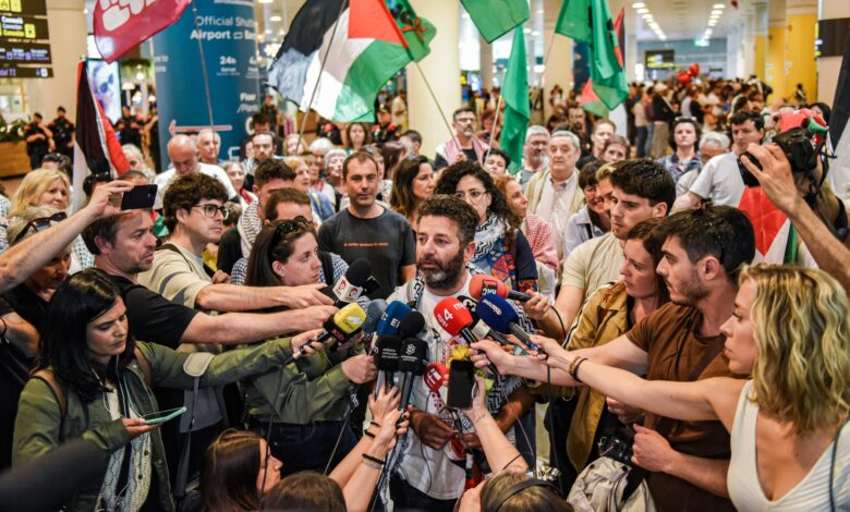 Gaza aid flotilla activists released after Israeli detention Gaza aid flotilla activists released after Israeli detention