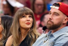 Taylor Swift and Travis Kelce show up for Game 3