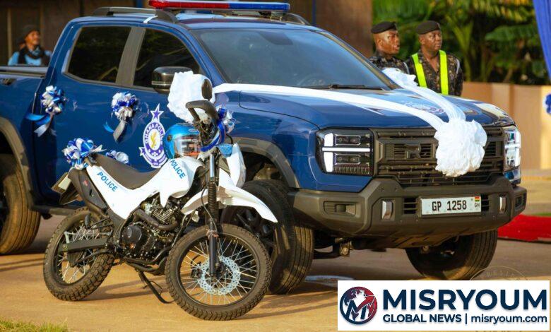 Mahama bolsters Krobo Odumase police operations with new vehicles