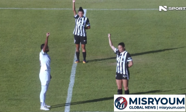 Protesto no Brasileirão: jogadoras contra racismo com gesto Protesto no Brasileirão: jogadoras contra racismo com gesto