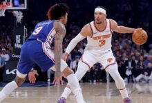 Knicks' Josh Hart pranks Jimmy Fallon in Game 1 blowout vs. 76ers